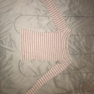 Cute long sleeved fitted striped shirt